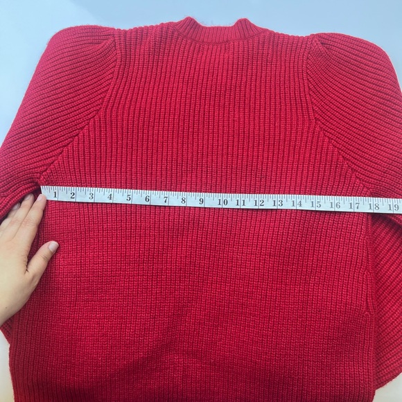 SHOW ME YOUR MUMU Dixon Sweater Dress in Red Knit N211 - Picture 9 of 10